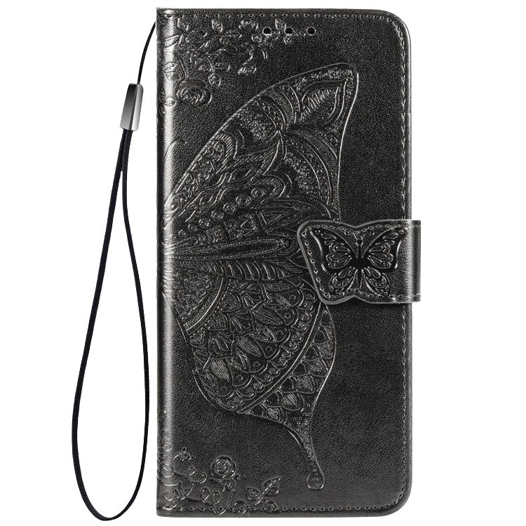 Comfycase P Smart 2020 Butterfly Booklet Telefoonhoesje Zwart