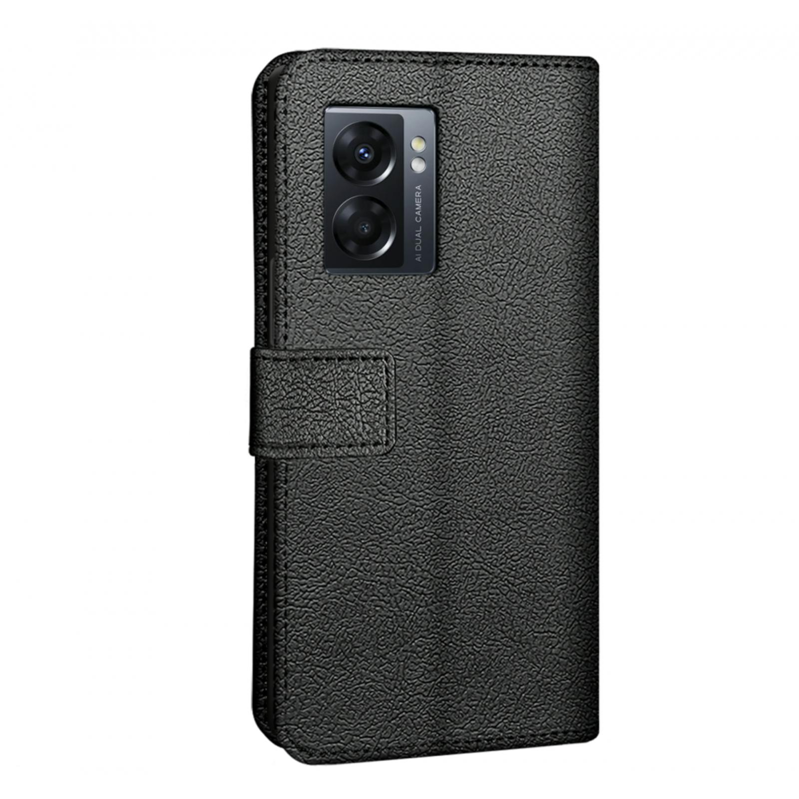 Just in Case OPPO A77 Portemonnee Hoesje Zwart