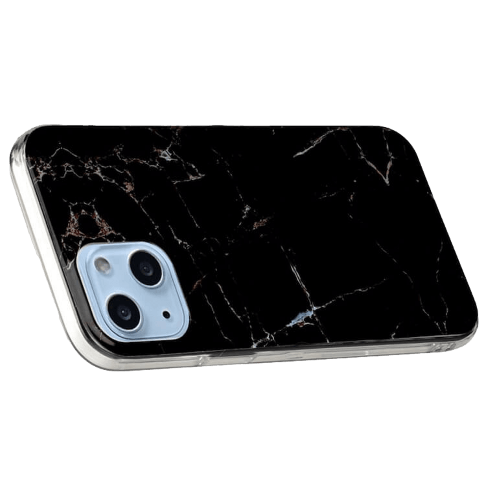 Mocaa iPhone 13 Mini Marmer Telefoonhoesje Zwart