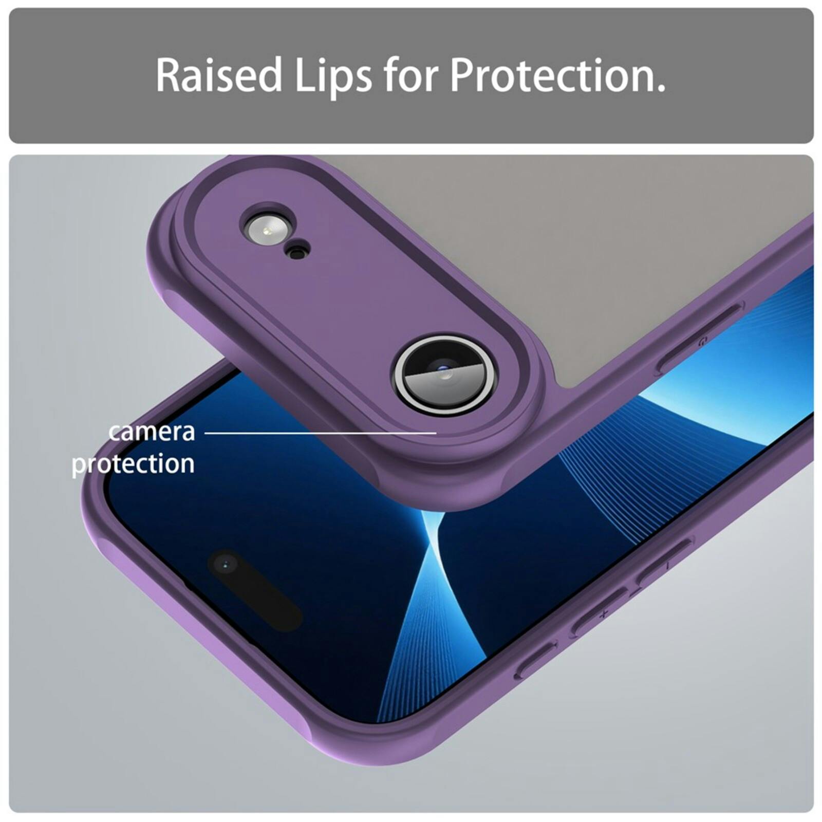 Mocaa Apple iPhone 17 Air Slim Anti-Shock Hoesje Paars