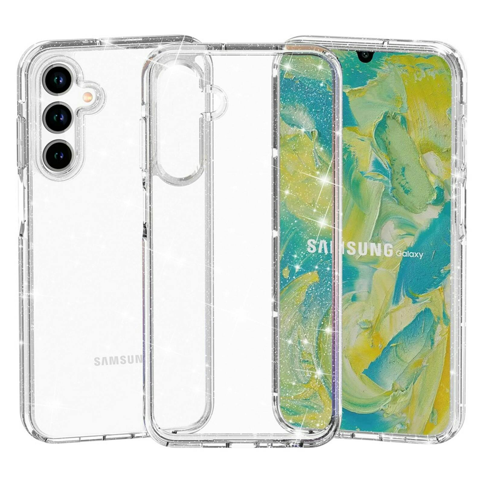 Mocaa Samsung Galaxy A16 Glitz Beschermhoesje Transparant