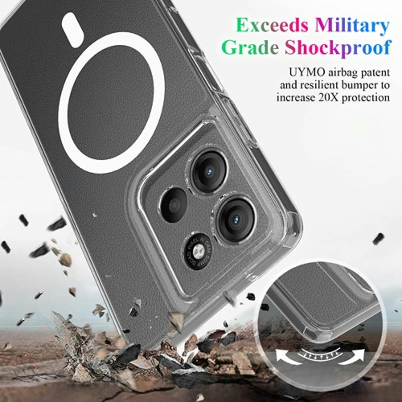 CaseBody Motorola G15 (Power) MagSafe Hoesje Transparant