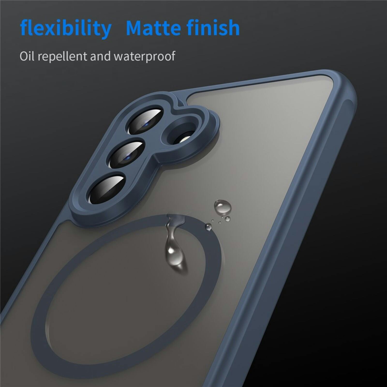 CaseBody Samsung Galaxy A57 Magnetic Case Blauw