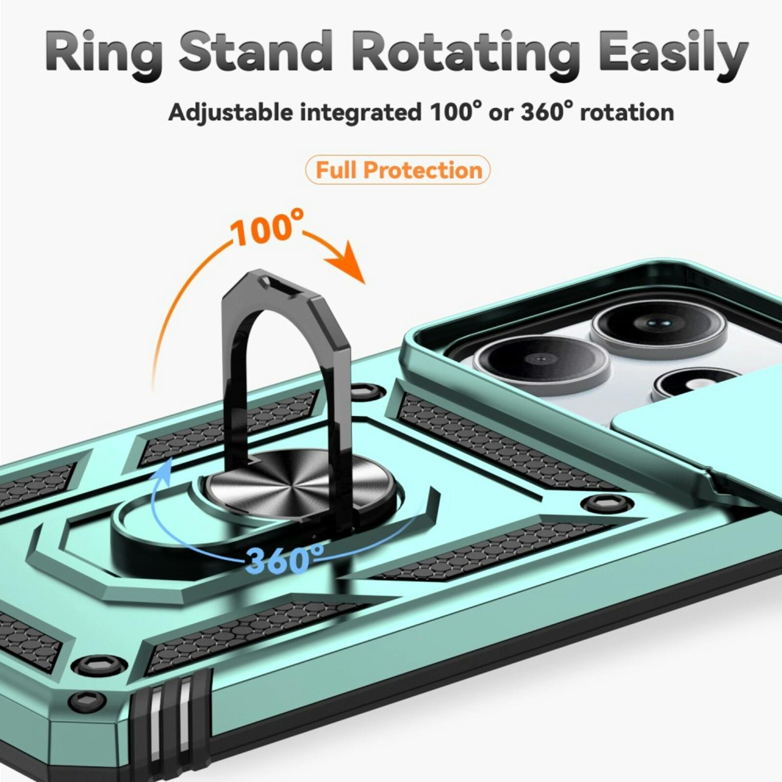 CaseBody Xiaomi Redmi Note 14 5G Shield Case Groen