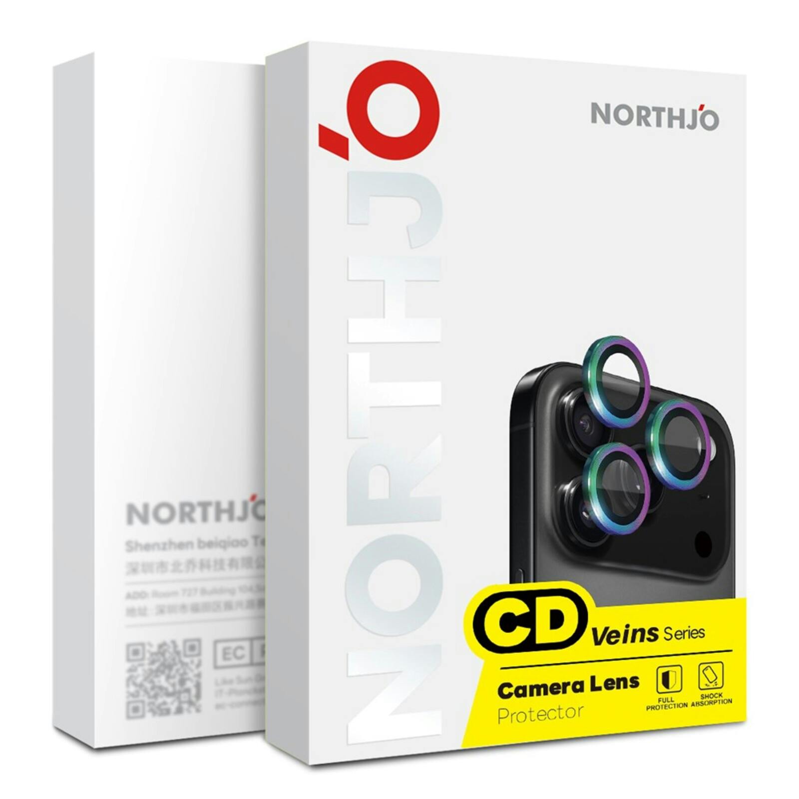 Northjo Samsung Galaxy S26 Plus Camera Protector Rings Zwart