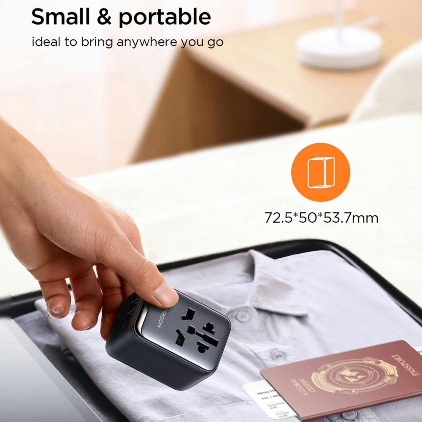 Joyroom Global Travel Adapter 17W Zwart