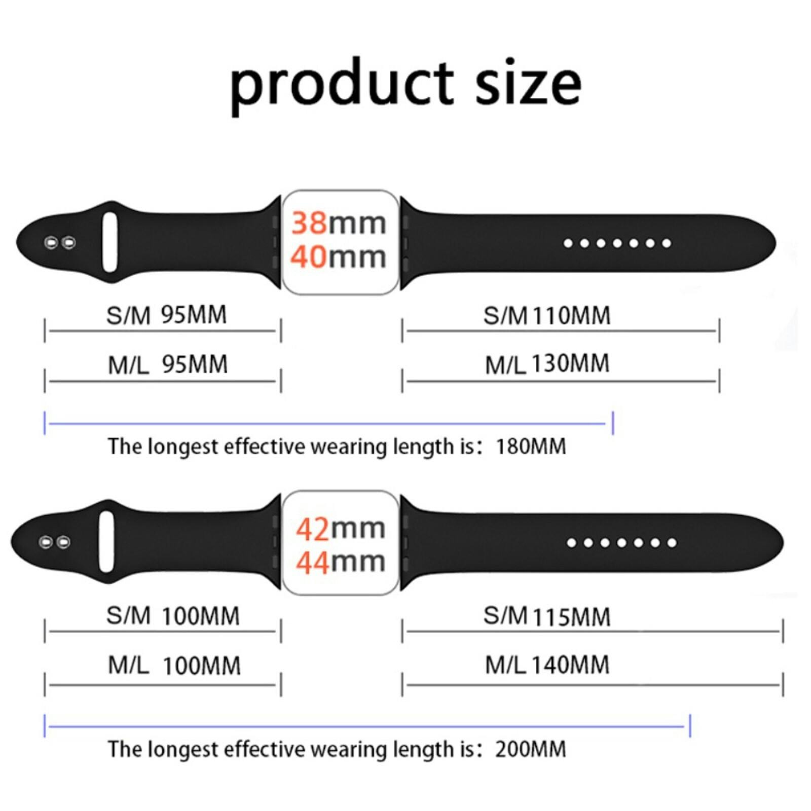 Mocaa Apple Watch Siliconen Horlogebandje 45-46mm Wit