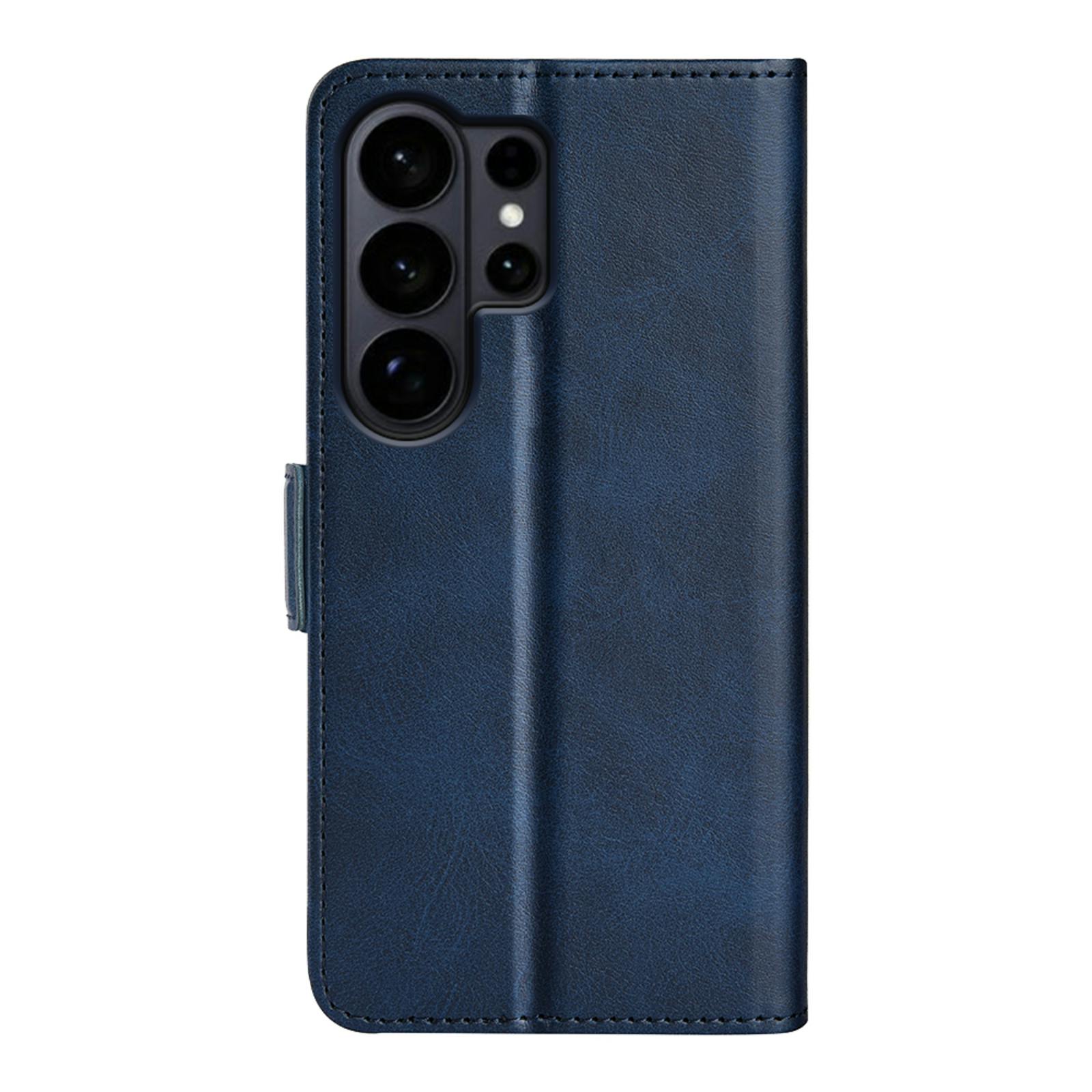 CaseBody Samsung S26 Ultra Real Leather Wallet Hoesje Blauw