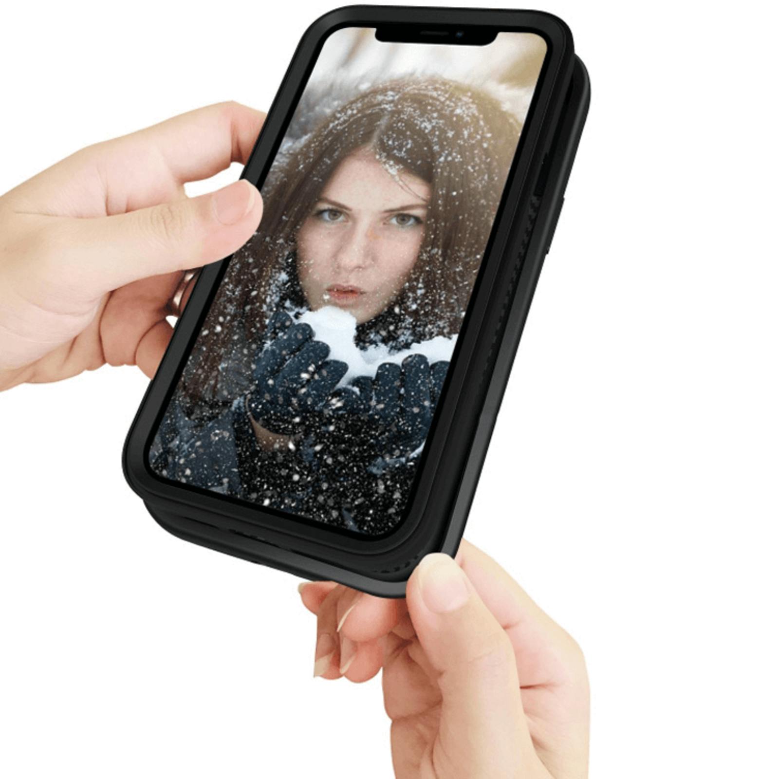 Mocaa iPhone 12 Pro Max Grip Full Body Hoesje Zwart