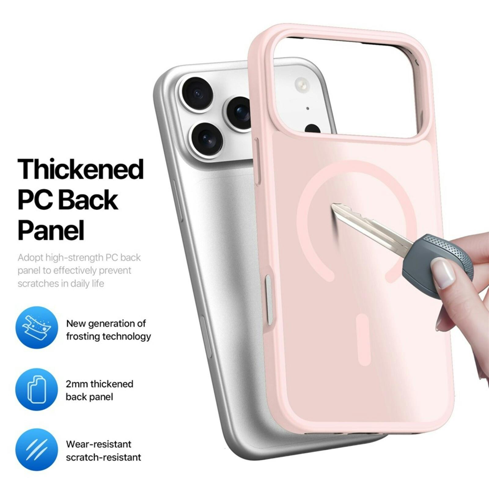 DUX DUCIS iPhone 17 Pro Mat Yind MagSafe Hoesje Roze