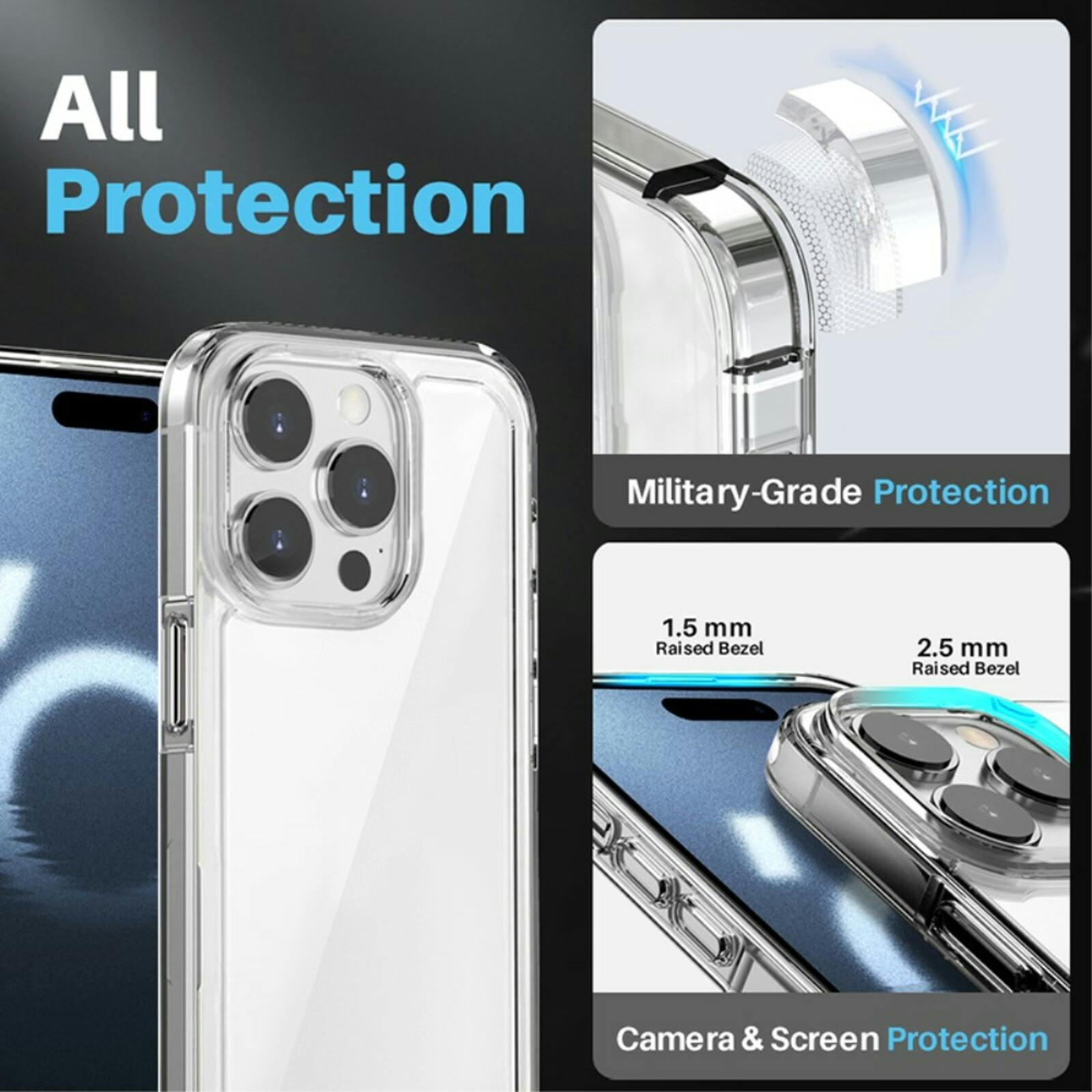 Northjo Apple iPhone 16 Pro All-in-One Extreme Protection Pack Transparant
