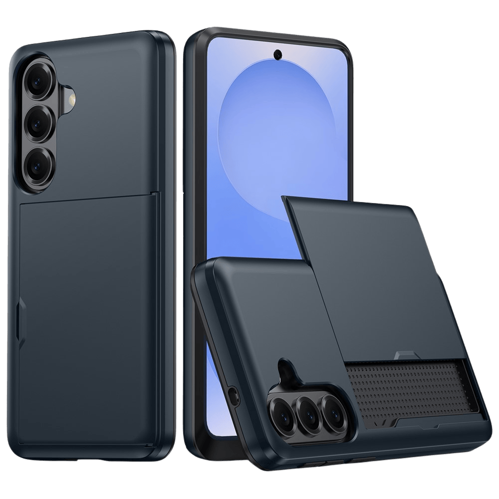 Amorus Samsung Galaxy S26 Hoesje met Pashouder Blauw