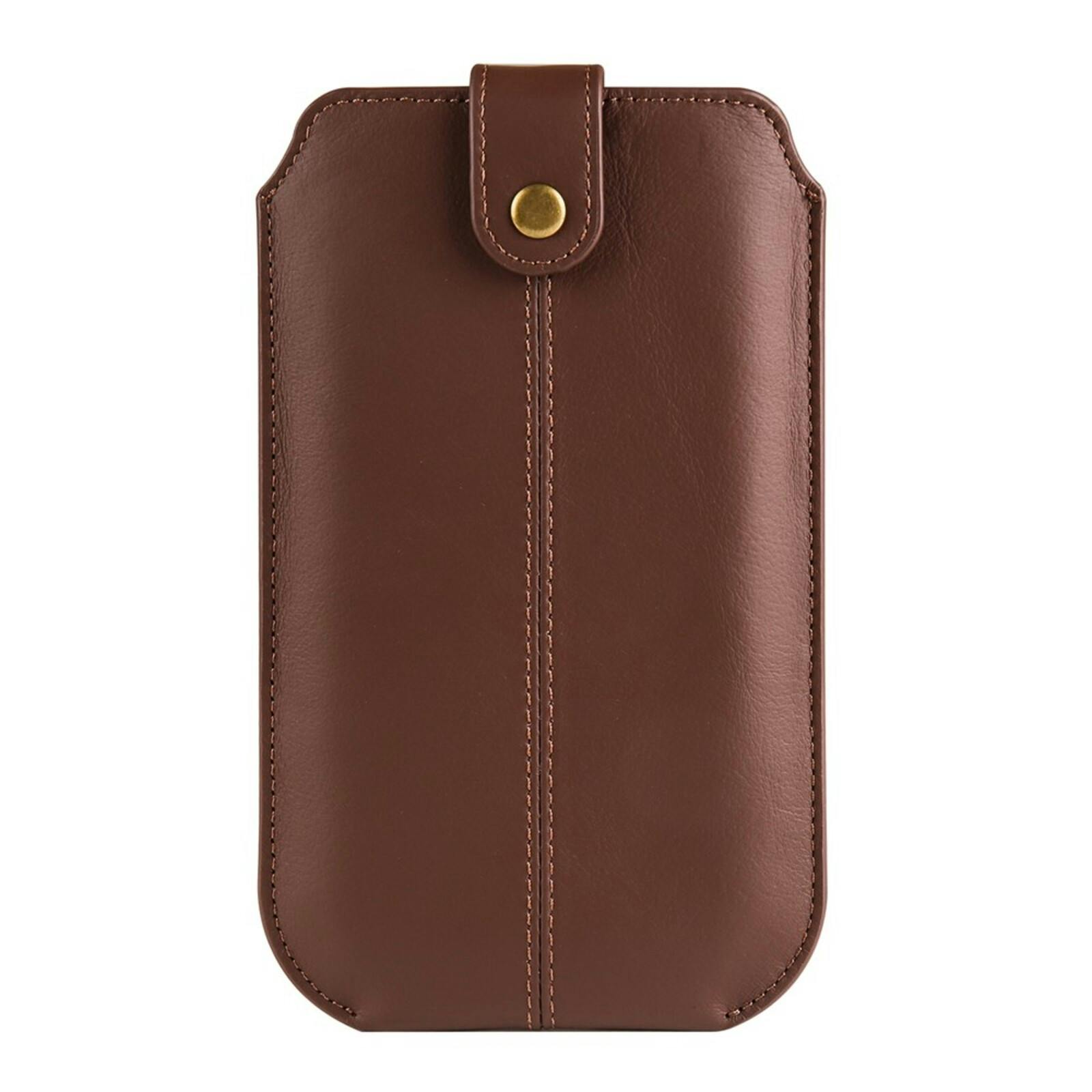 Comfycase Echt Lederen Opberghoesje Bruin XL