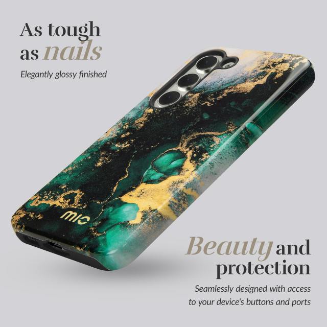 Mio Samsung Galaxy A57 Fashion Case Green Marble