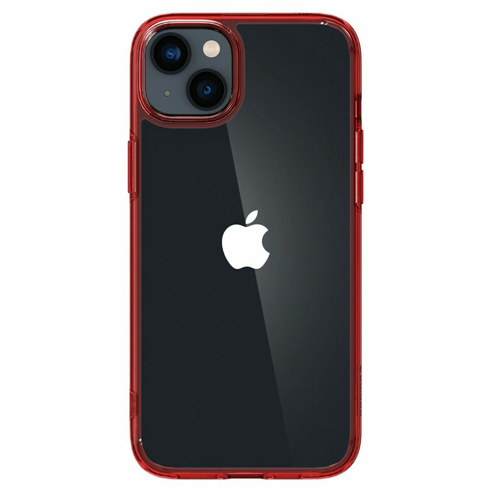Spigen iPhone 14 Doorzichtig Hard Hoesje Rood