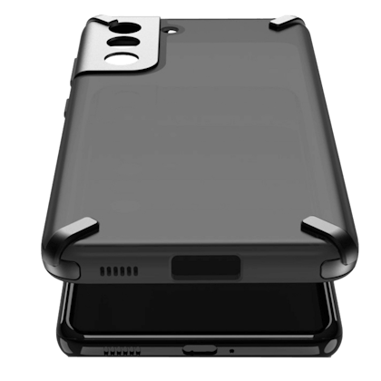 X-Four Samsung Galaxy S21 Shock-Proof Series Case Zwart