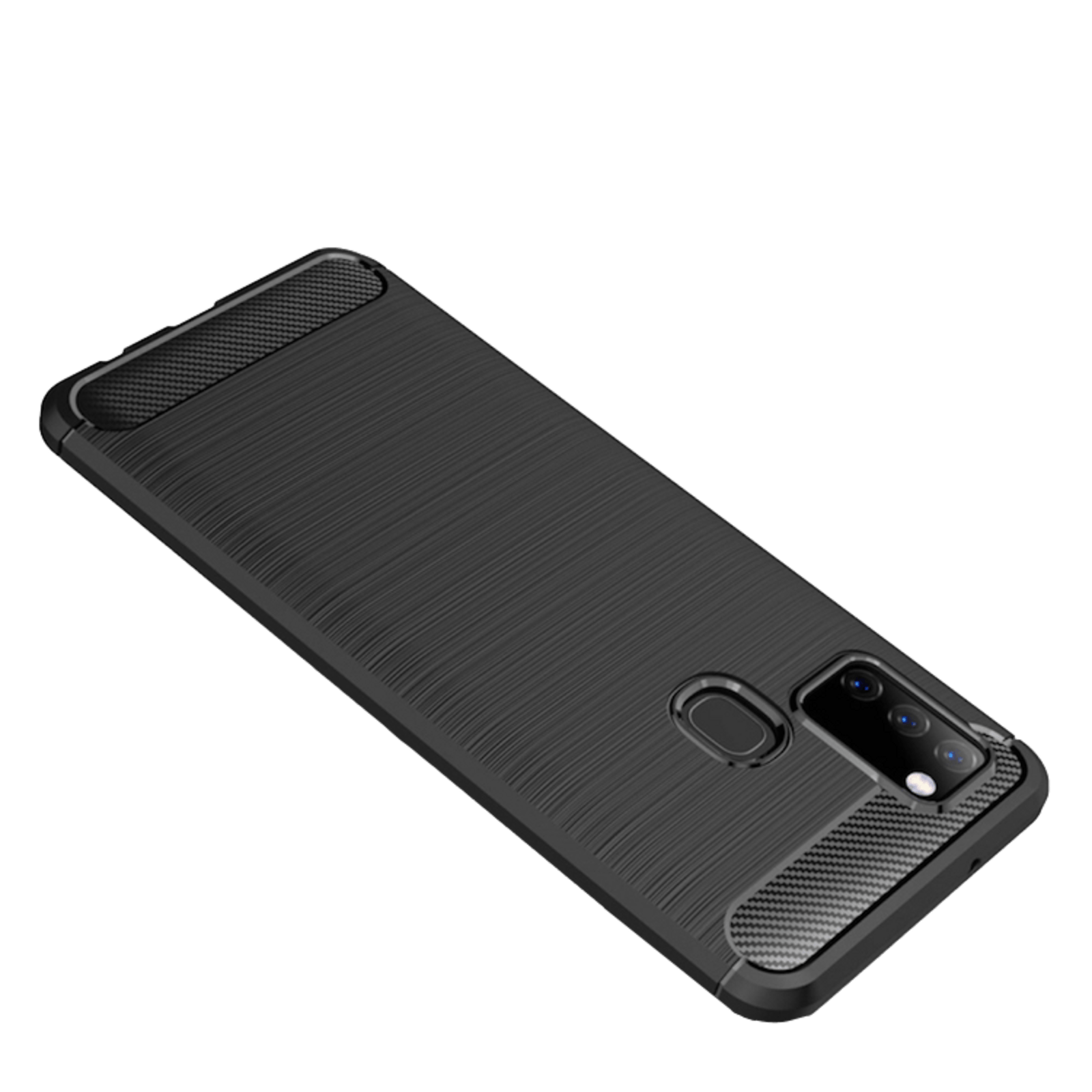 Mocaa Samsung Galaxy A21s Hoesje Schokbestendig Slank Zwart