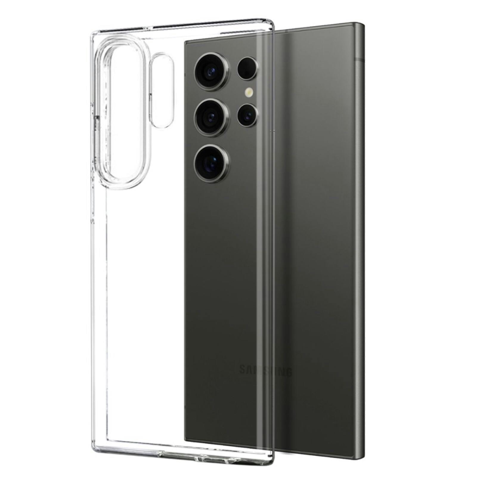 Northjo Samsung S25 Ultra Hoesje en Screenprotector Transparant