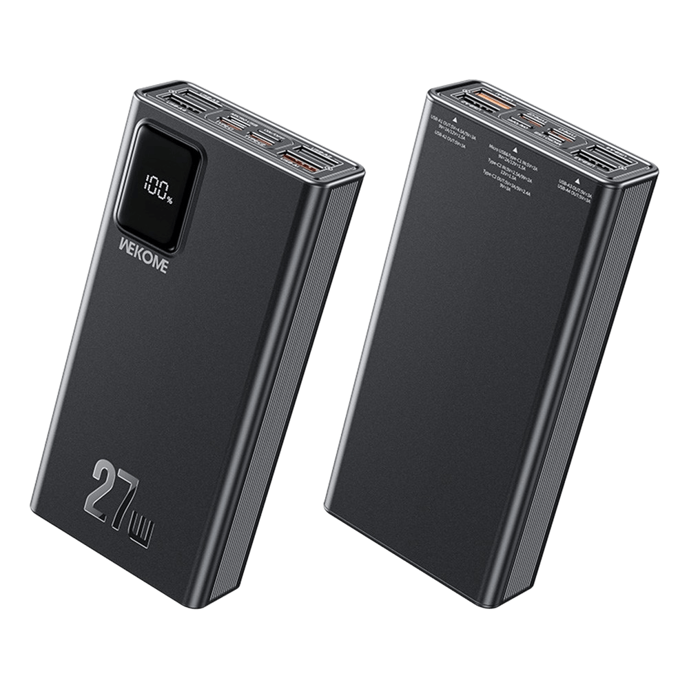 Wekome 20.000mAh 27W KinKong Powerbank Zwart 20.000 mAh
