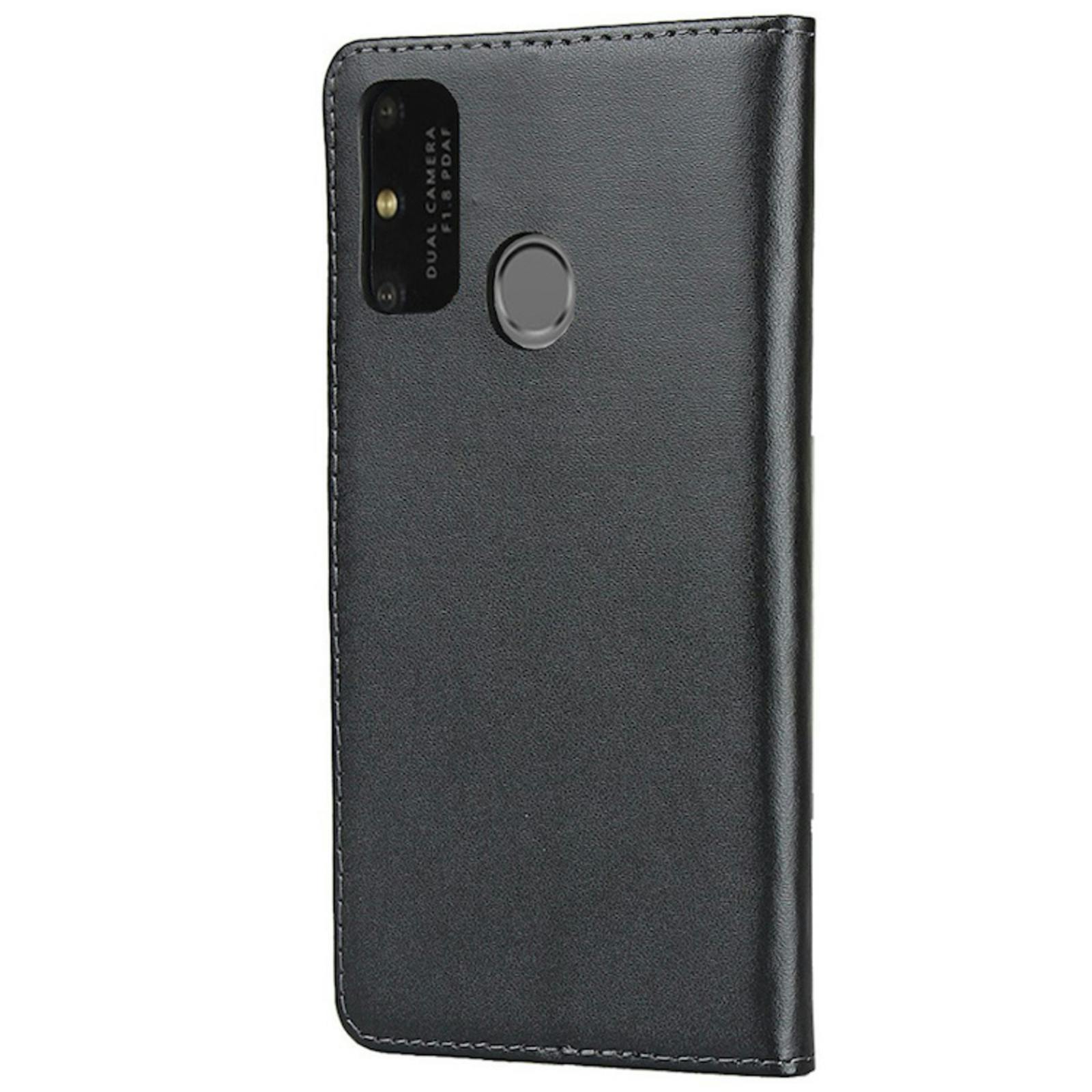 CaseBody Huawei P Smart 2020 Echt Lederen Bookcase Zwart