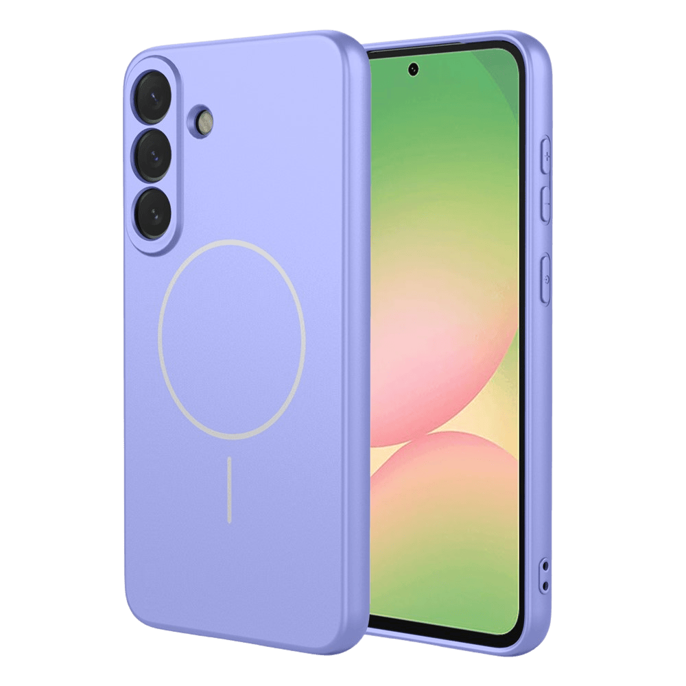 Mocaa Samsung Galaxy A57 Siliconen Magnetische Case Paars