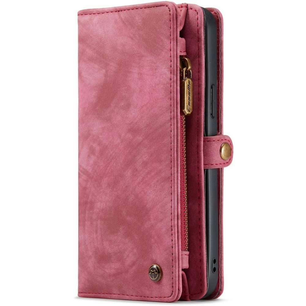 Caseme iPhone 13 Pro Portemonnee Hoesje Alles-in-één Rood