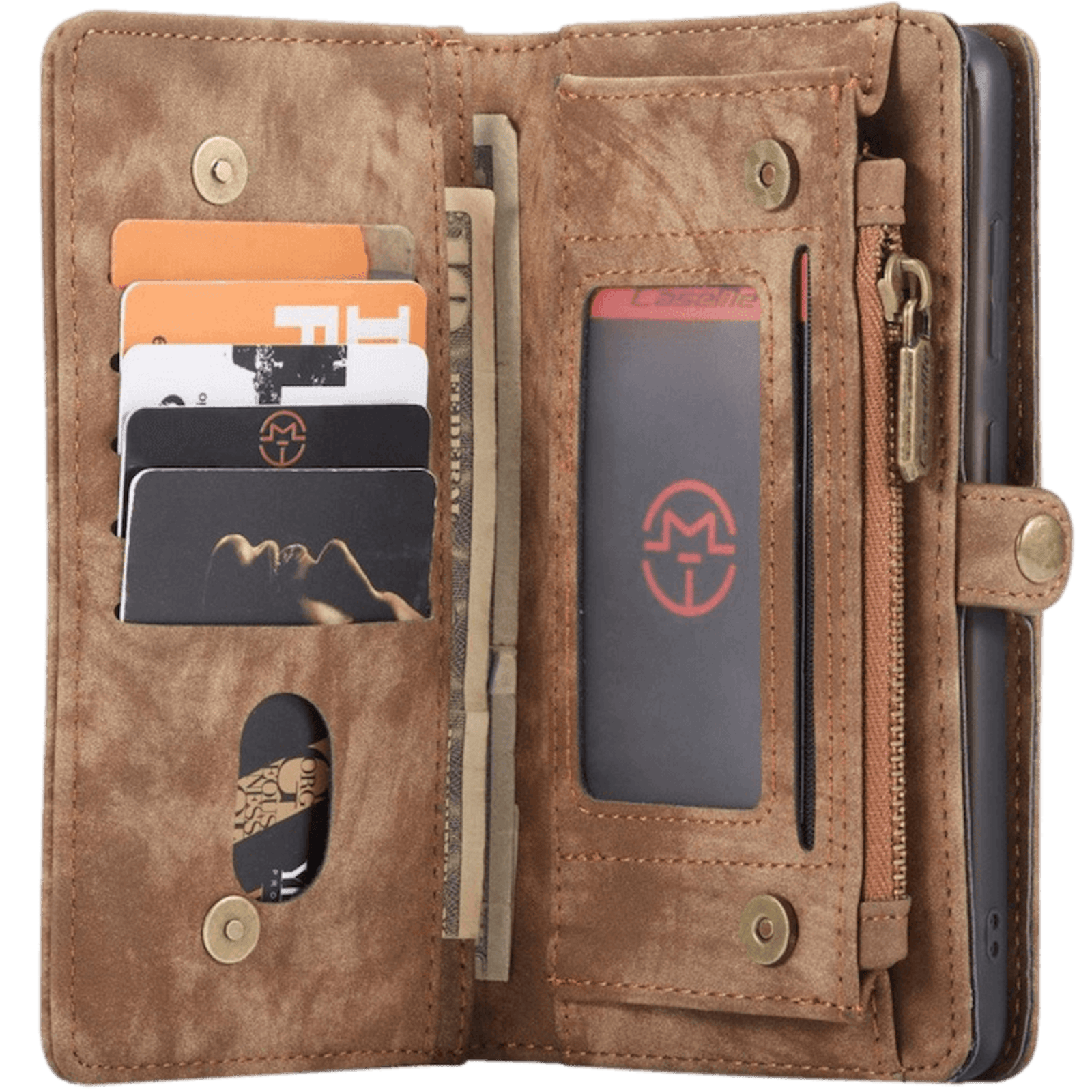 Caseme Samsung Galaxy S20 Vintage Hoesje Bruin