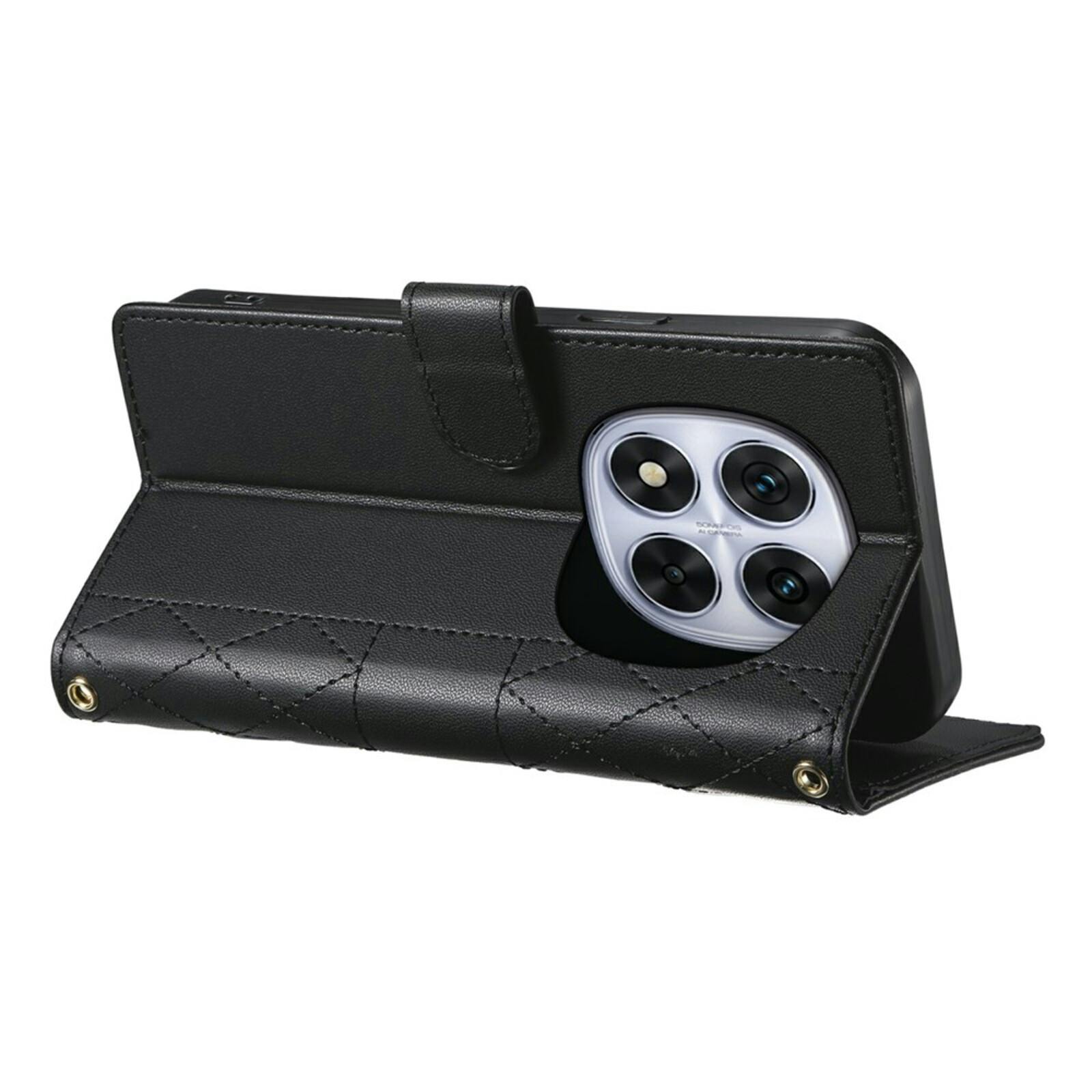 Comfycase Xiaomi Redmi Note 15 Pro Bookcase met Koord Zwart