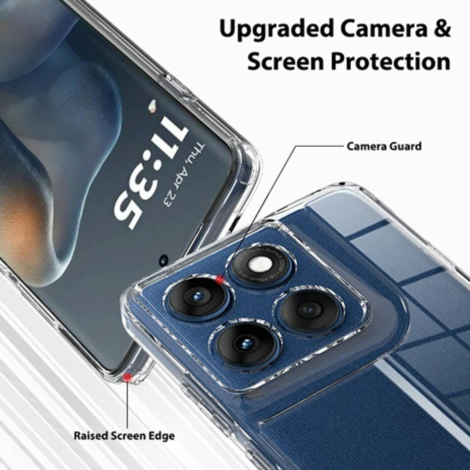 Mocaa Motorola Edge 60 Pro Hoesje Transparant