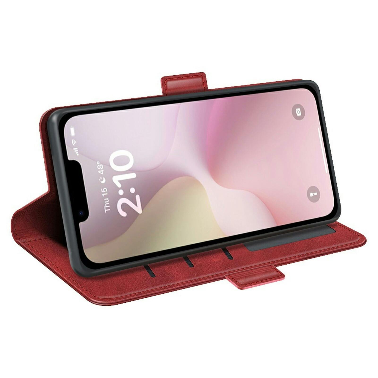 Comfycase Apple iPhone 16e Bookcase Hoesje Rood