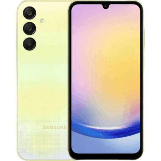 Samsung Galaxy A25 5G Yellow - Voorkant & achterkant