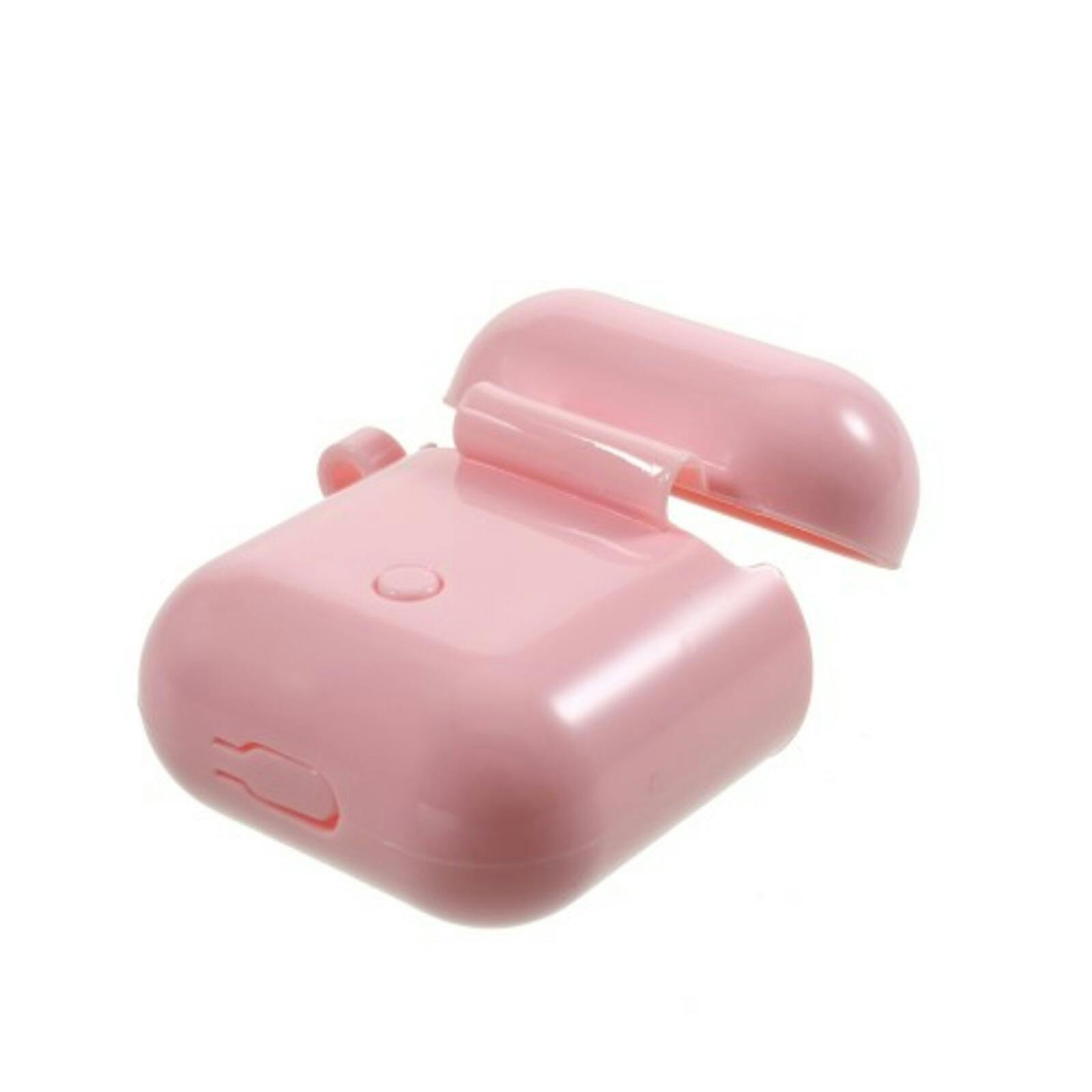 CaseBody Heart Siliconen Beschermhoesje AirPods 1/2 met Haak Roze
