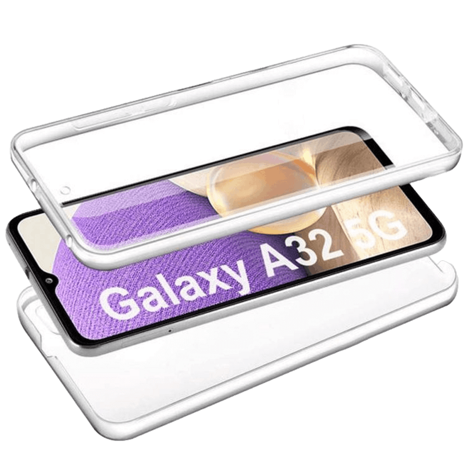 Mocaa Samsung Galaxy A32 full body beschermhoes Transparant