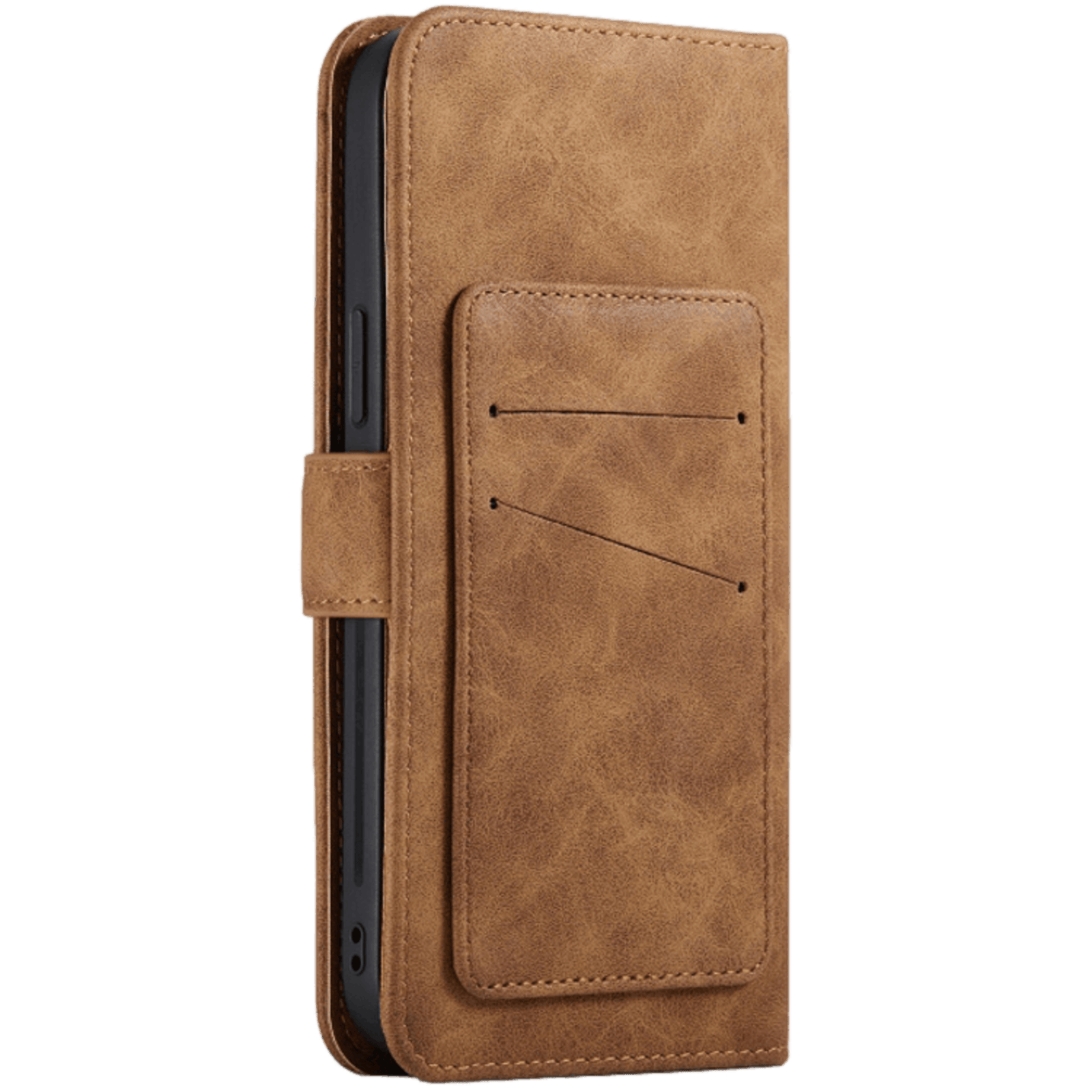 Mocaa iPhone 12 Mini Vintage 2-in-1 Wallet Hoesje Bruin