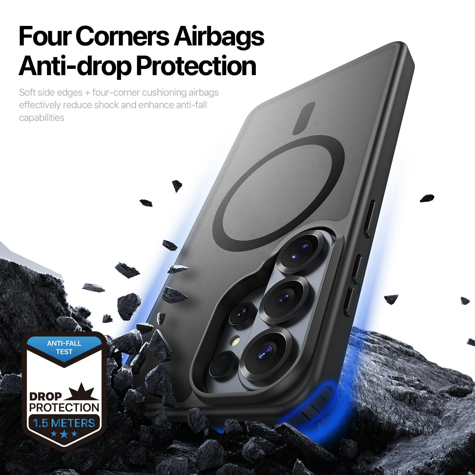 DUX DUCIS Samsung Galaxy S26 Ultra Magnetic Mat Hoesje Zwart