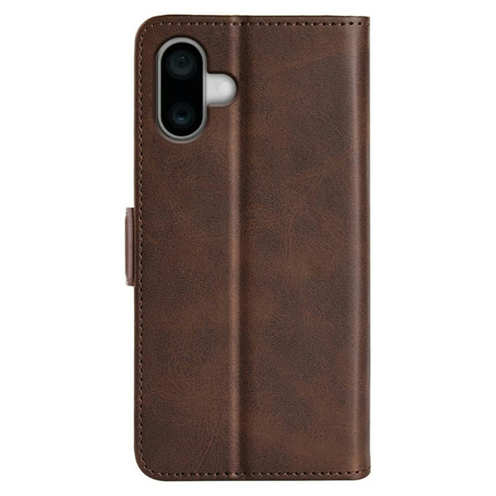 Comfycase Apple iPhone 16 Plus Bookcase Hoesje Bruin