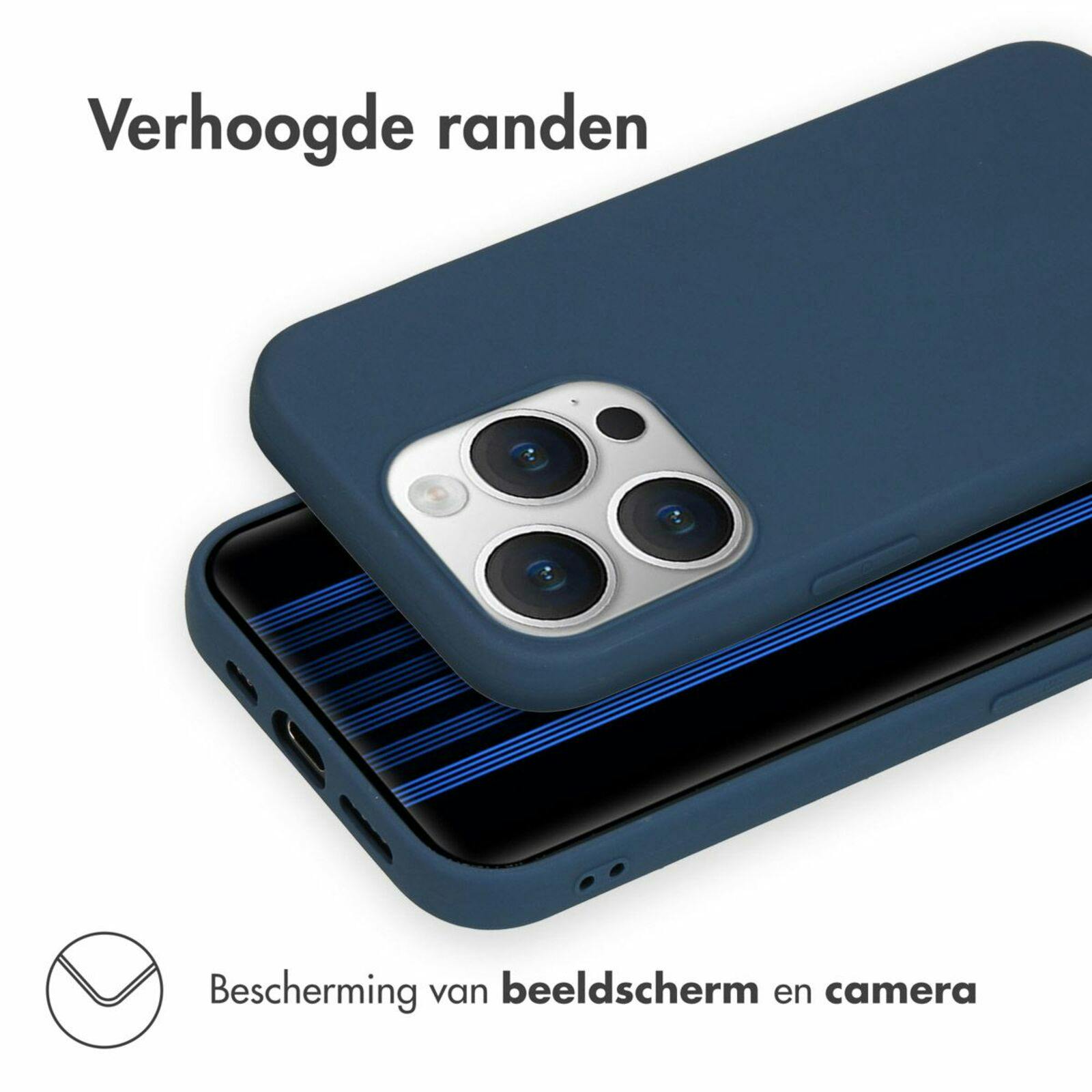 Kees iPhone 15 Pro Telefoonhoesje Blauw