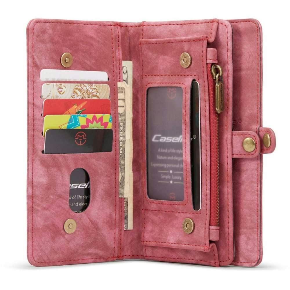 Caseme iPhone 13 Pro Portemonnee Hoesje Alles-in-één Rood