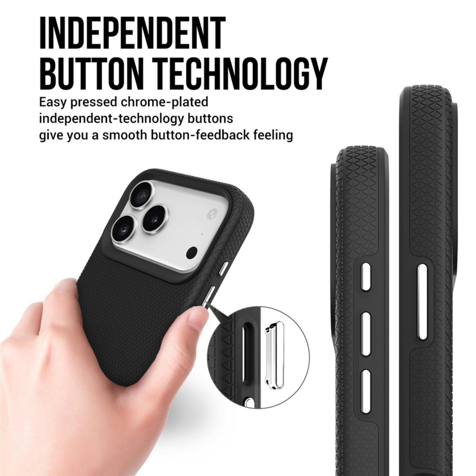 Mocaa Apple iPhone 17 Pro Rugged MagSafe Hoesje Zwart