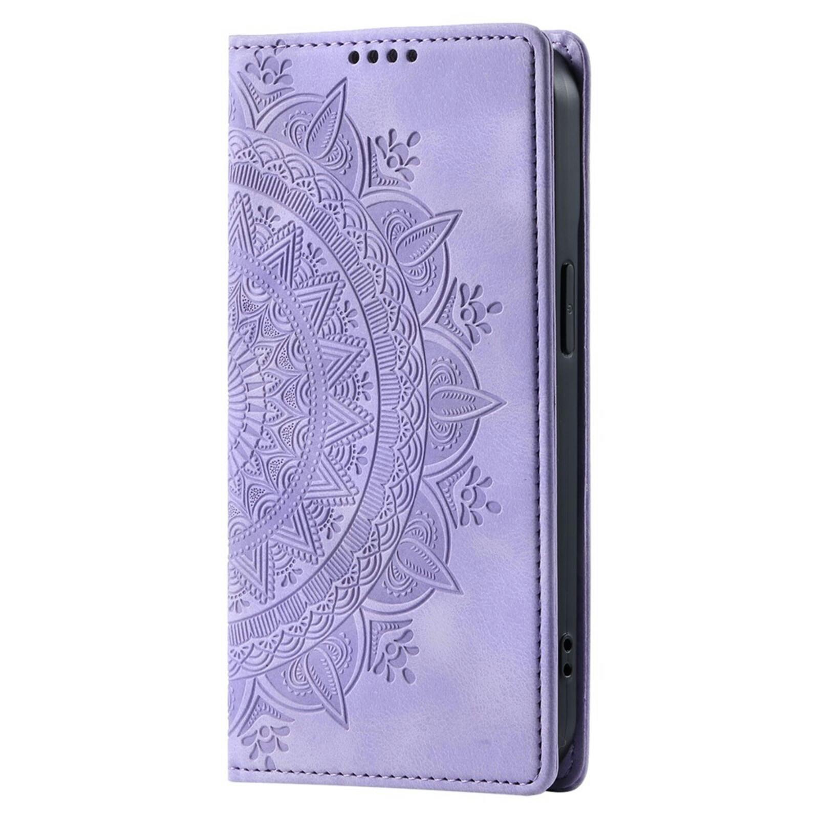 Comfycase Apple iPhone 17 Air Soft Mandala Bookcase Paars