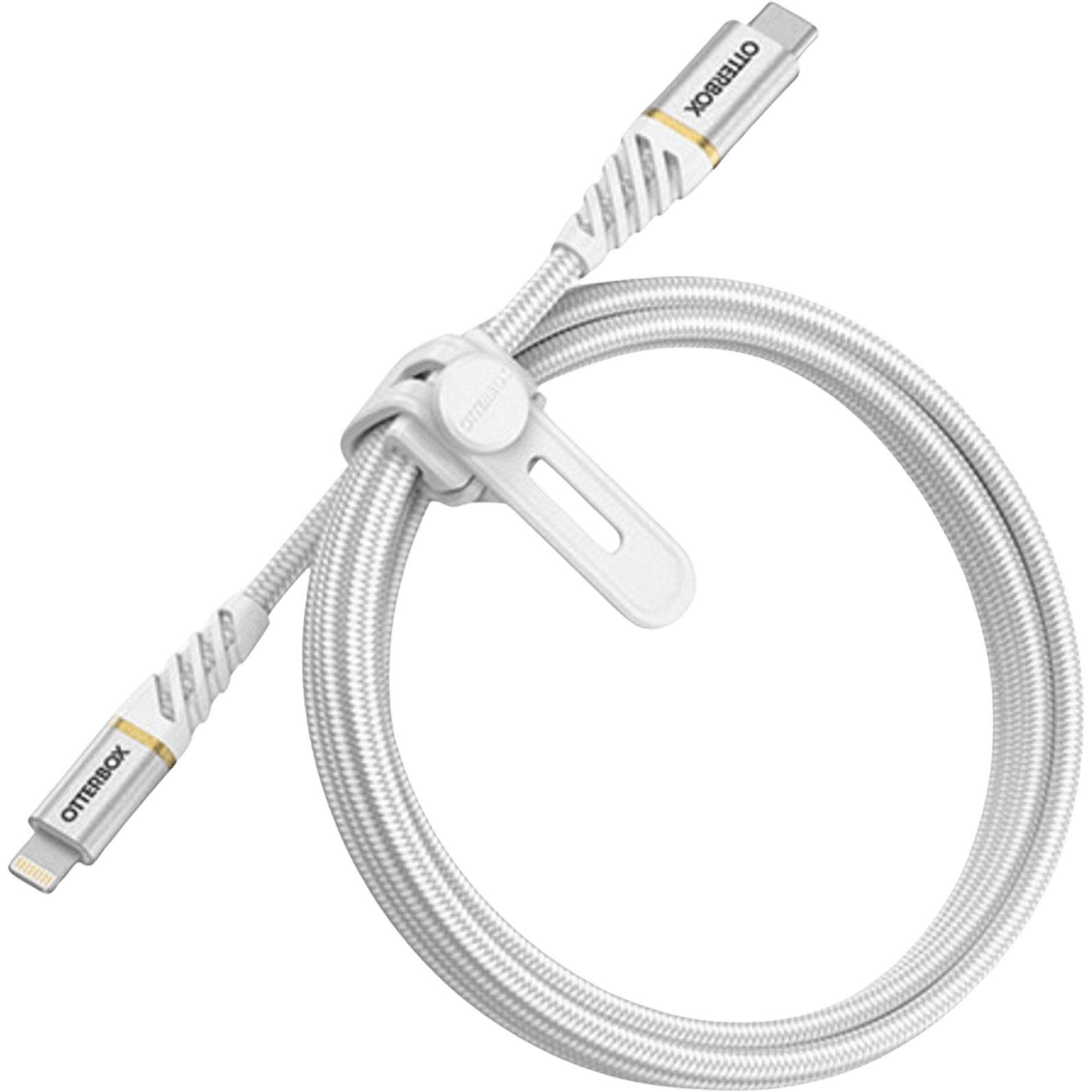 Otterbox Lightning naar USB-C Premium Gevlochten Kabel White