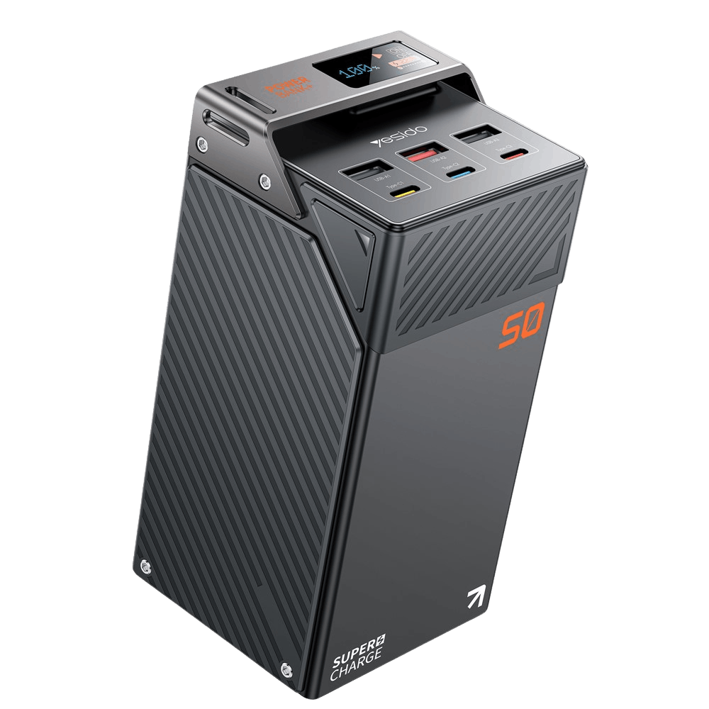 Yesido Supercharge 50.000mAh Power Station Zwart 50.000 mAh