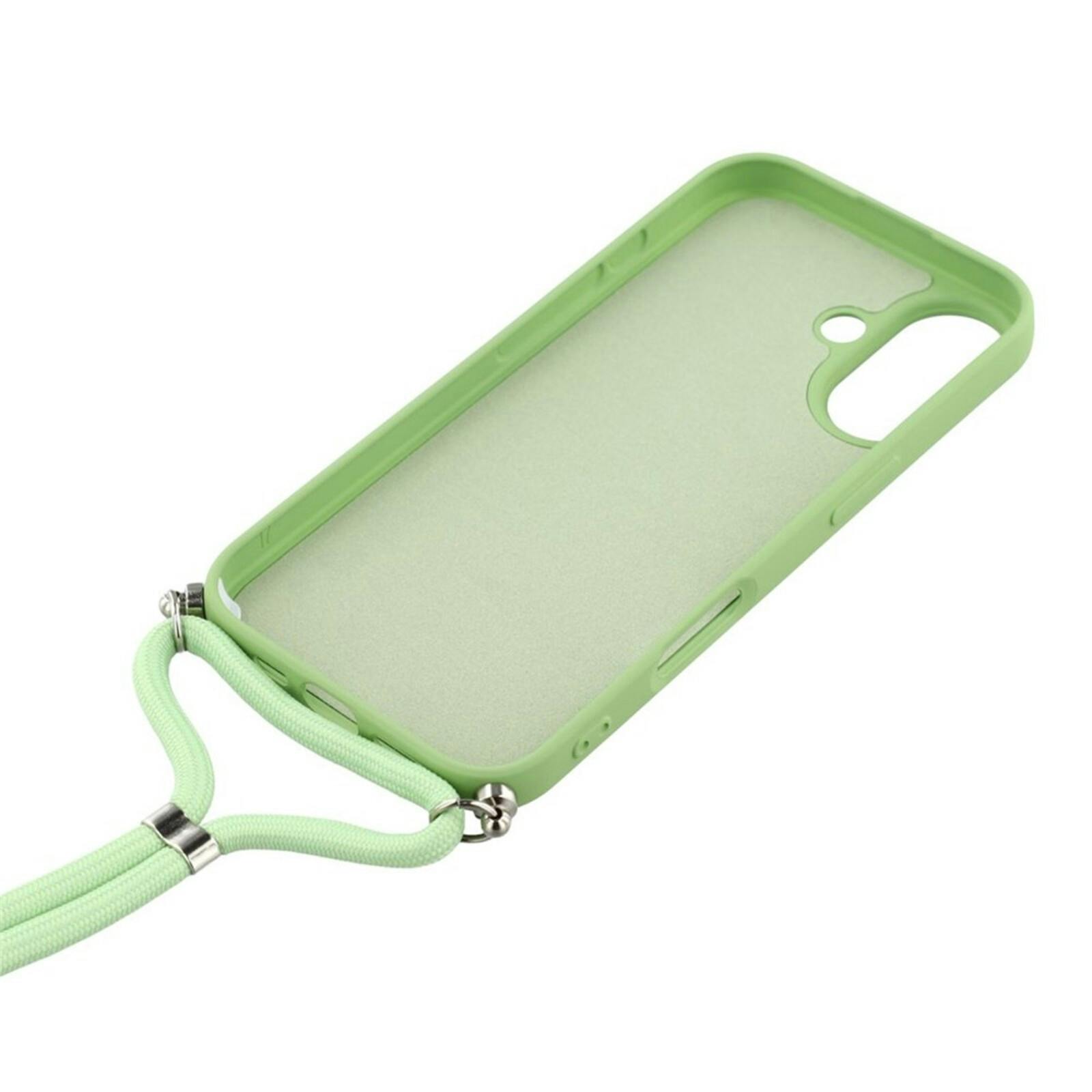 Mocaa Apple iPhone 17 Hoesje met Koord Matcha