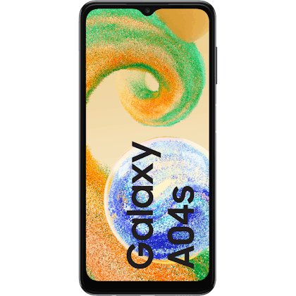 Samsung Galaxy A04s Zwart - Voorkant