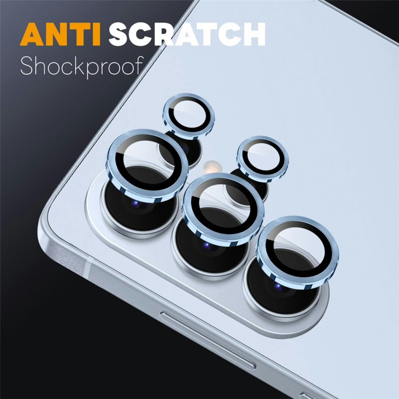 Northjo Samsung Galaxy S26 Ultra Camera Protector Rings Blauw