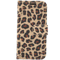 Mocaa iPhone 12 (Pro) Luipaardprint Bookcase Hoesje Style II