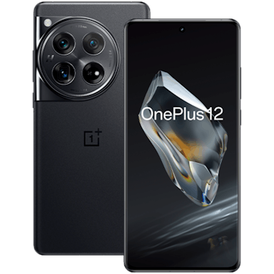 OnePlus 12 Silky Black - Voorkant & achterkant