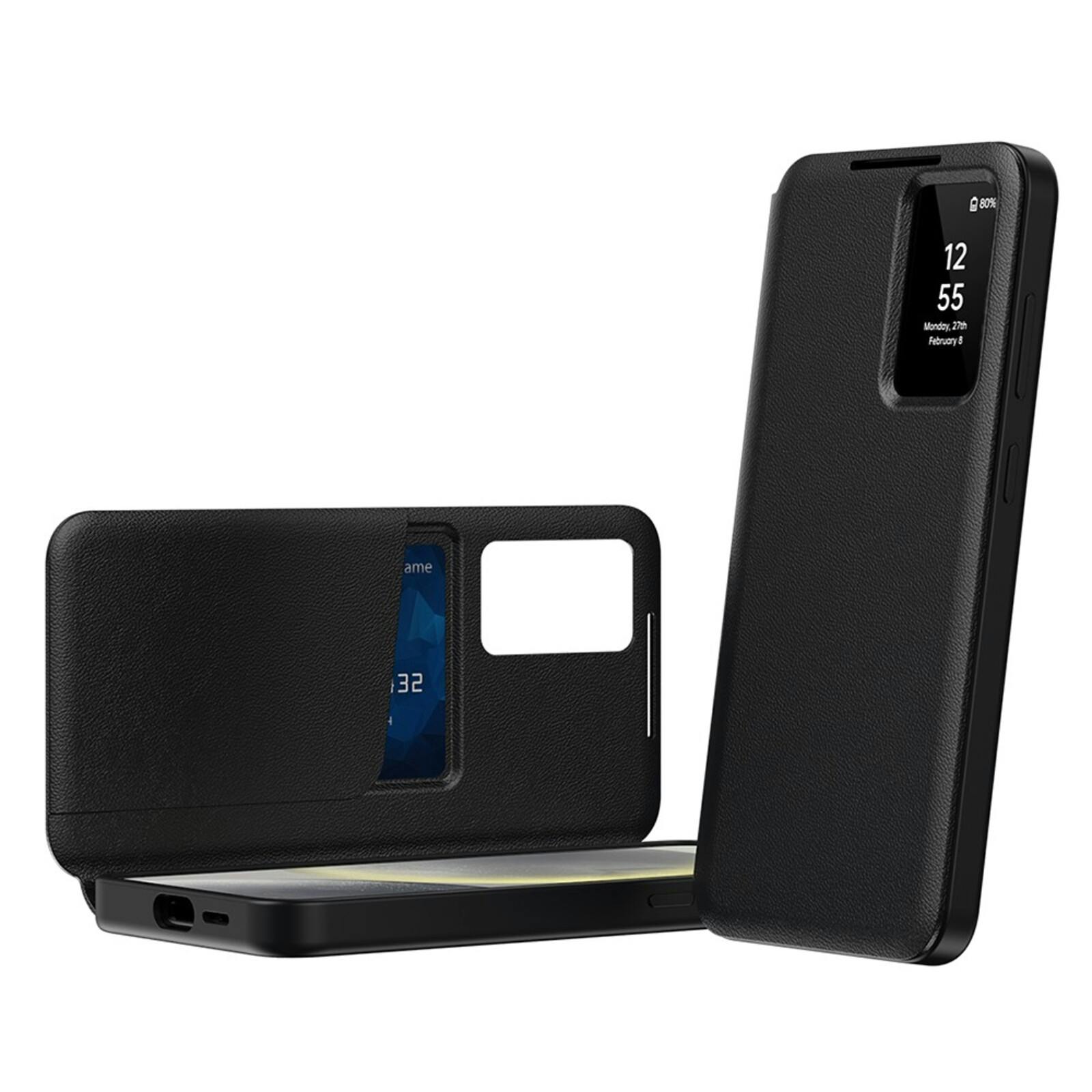 CaseBody Samsung Galaxy A55 Smart Cover Zwart