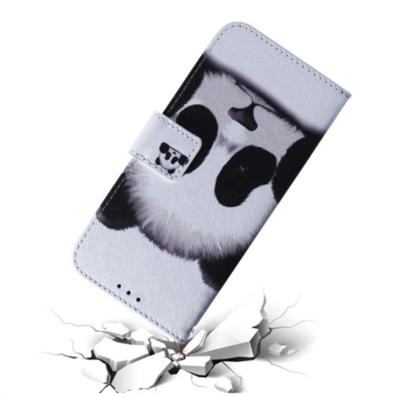 Comfycase Samsung Galaxy A50 Bookcase Hoesje Panda Opdruk Meerkleurig
