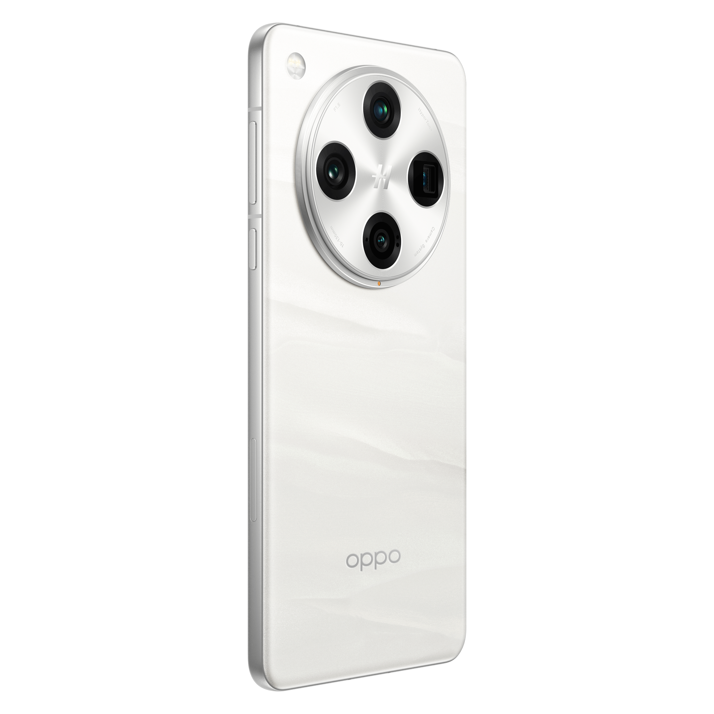 OPPO Find X8 Pro Pearl White - Aanzicht vanaf links